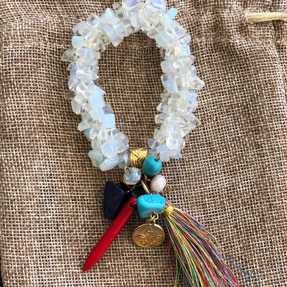 Natural gemstone bracelet